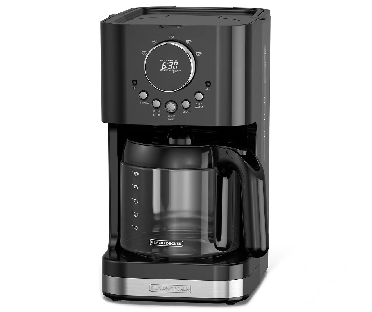 Black + Decker Black 12Cup* Dial Selector Programmable Coffee Maker