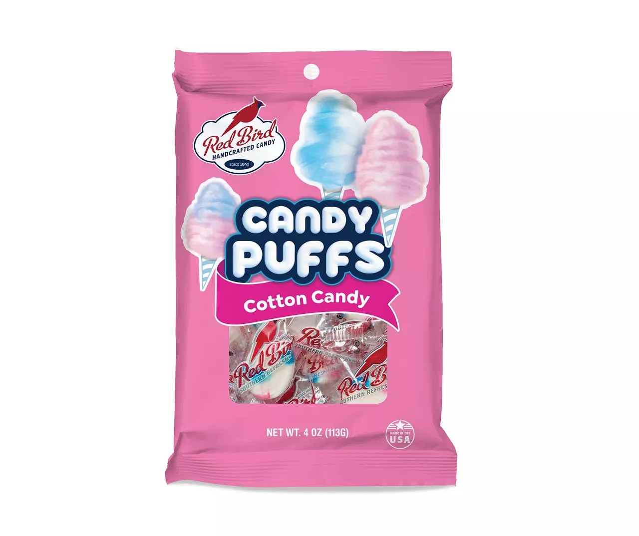 Red Bird Cotton Candy Candy Puffs, 4 Oz. Big Lots