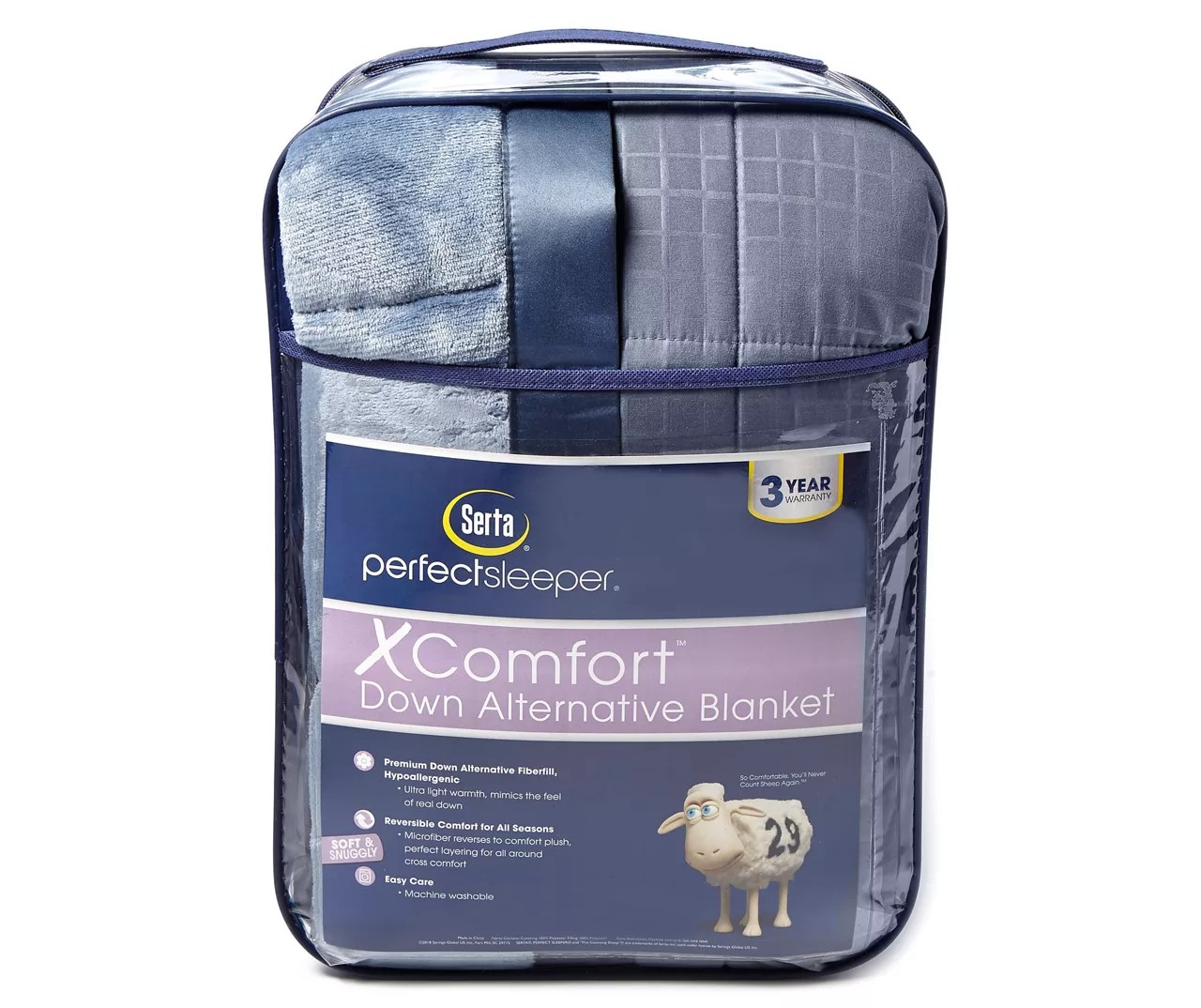 Serta Serta Blue DownAlternative Blankets Big Lots
