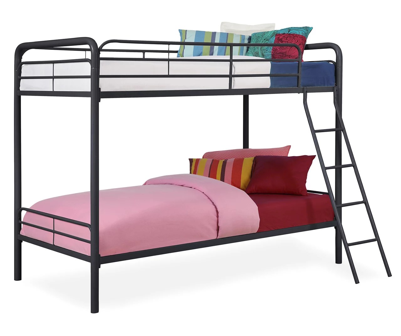 Ameriwood Eleana Black Metal Twin Bunk Bed Big Lots