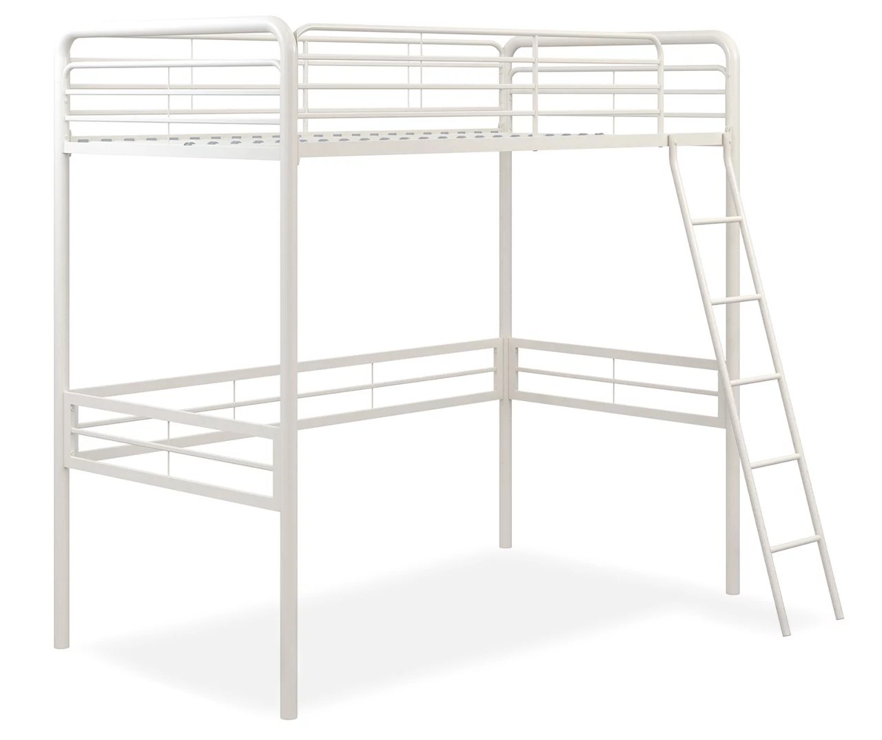 Ameriwood Gemma Twin White Metal Loft Bed Big Lots