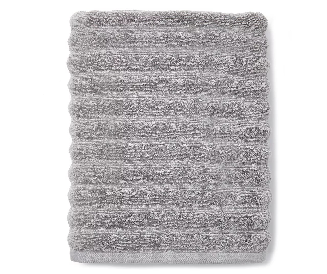 Living Colors Living Colors Shark Fin Gray Ribbed Towels Big Lots