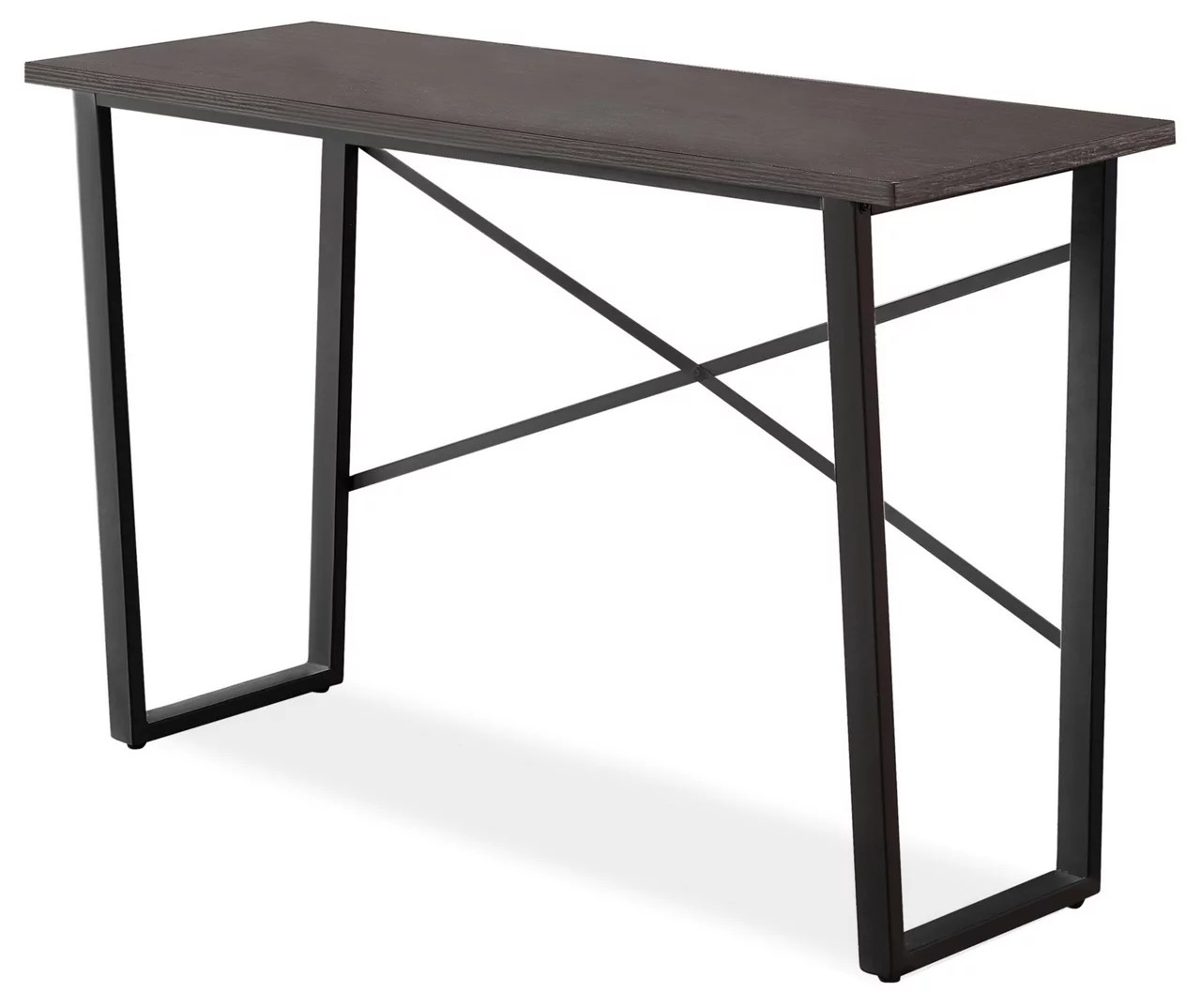 Charcoal Gray Wood & Metal Console Table Big Lots
