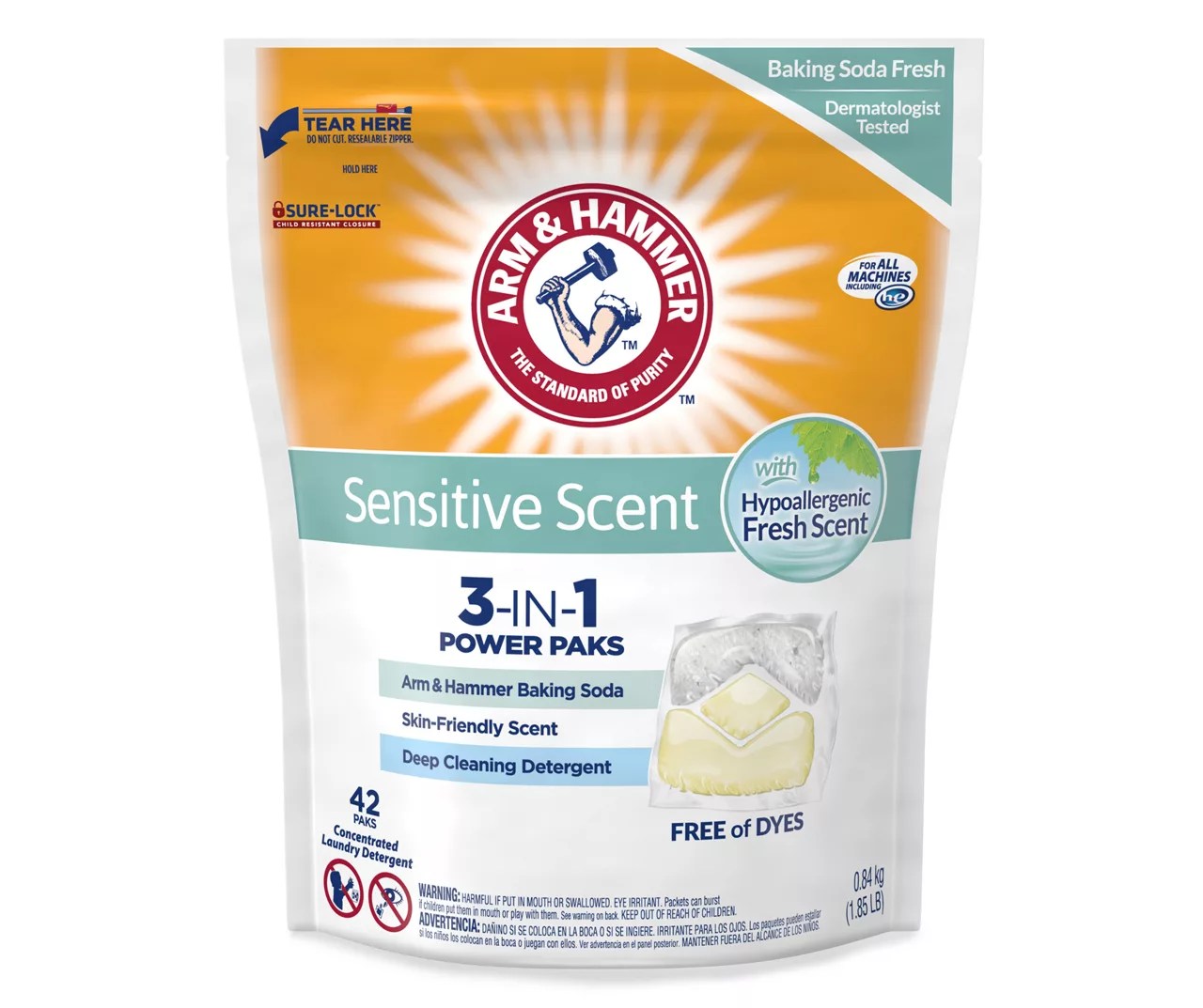 Arm & Hammer Arm & Hammer Sensitive Scent 3in1 Power Paks