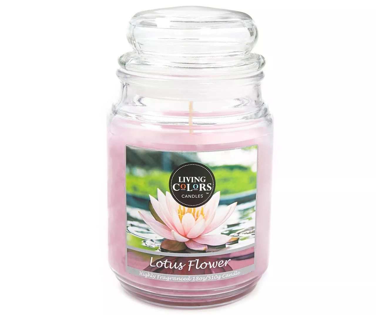 Living Colors Lotus Flower Jar Candle, 18 Oz. Big Lots