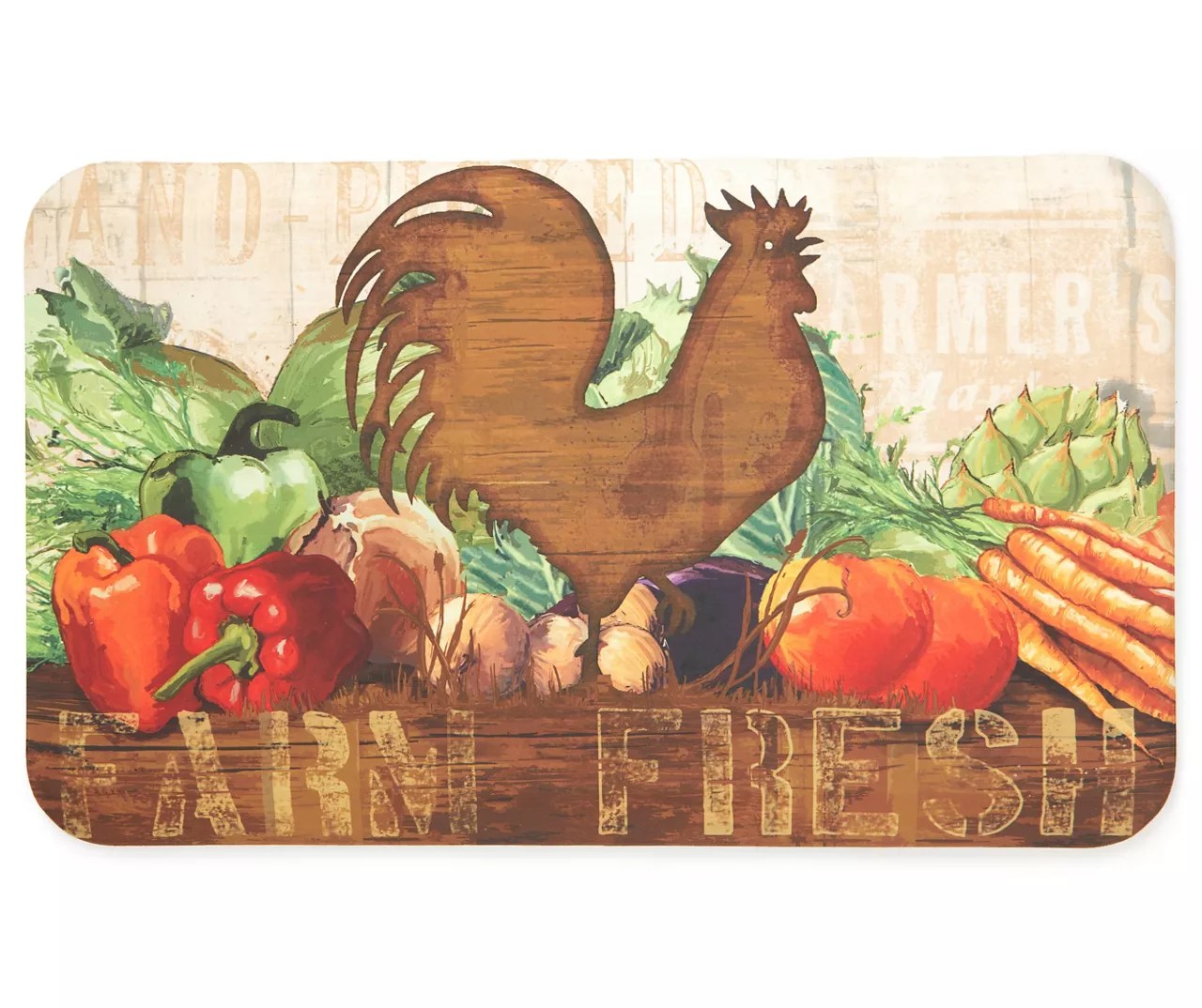 "Farm Fresh" Rooster Kitchen Floor Mat Big Lots