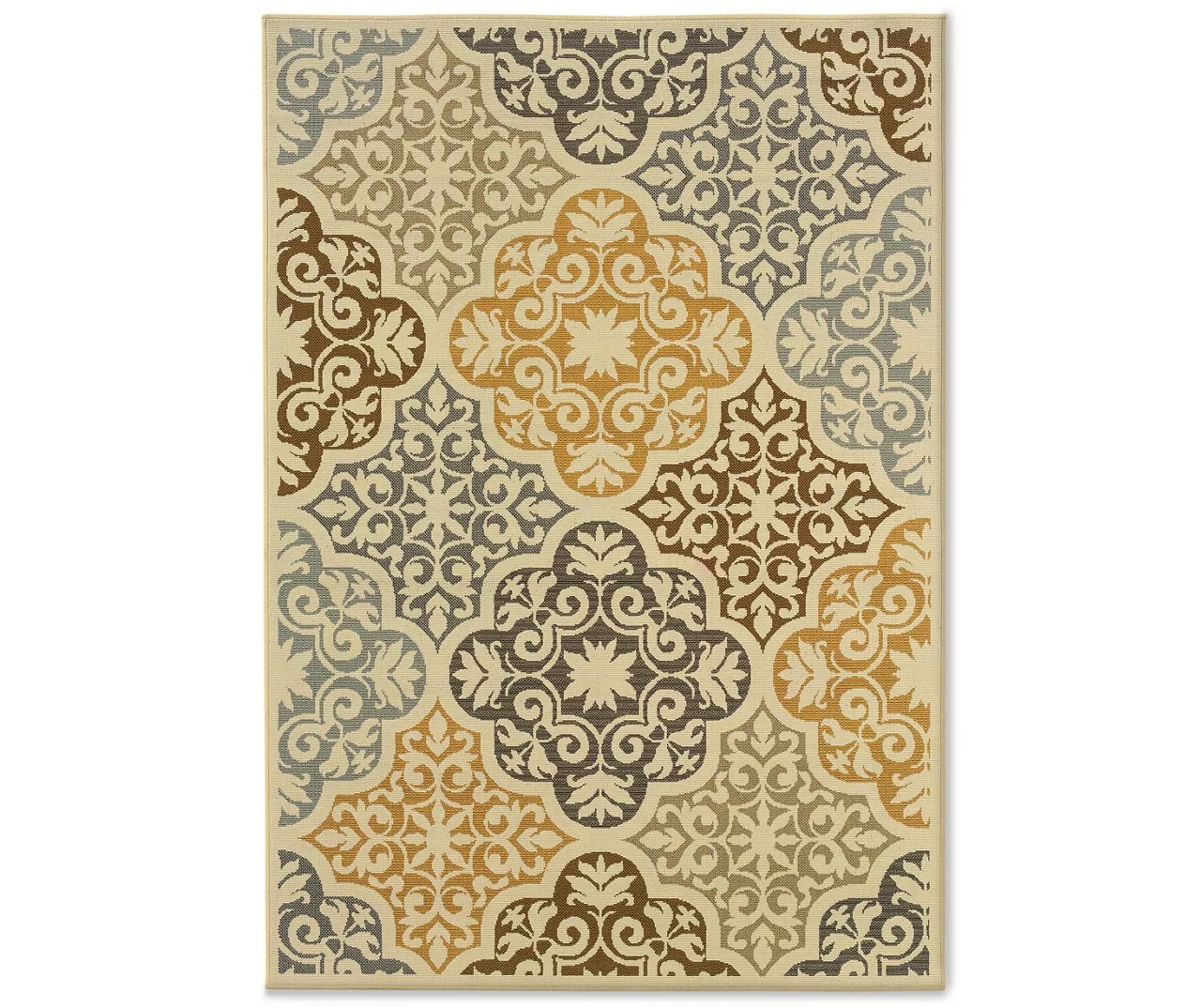 Gaines Warm White Indoor/Outdoor Area Rugs Big Lots