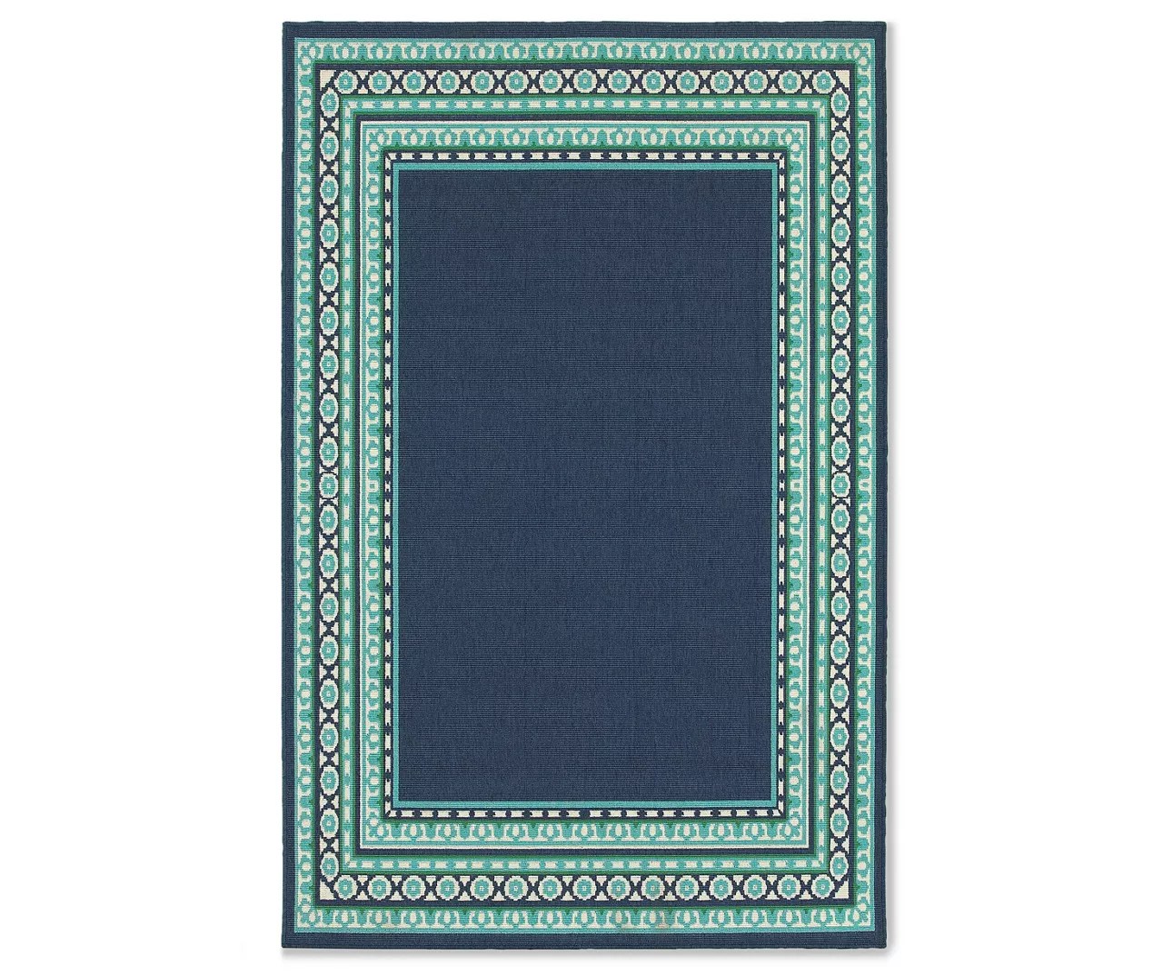 Kimbell Navy Blue Indoor/Outdoor Area Rugs Big Lots