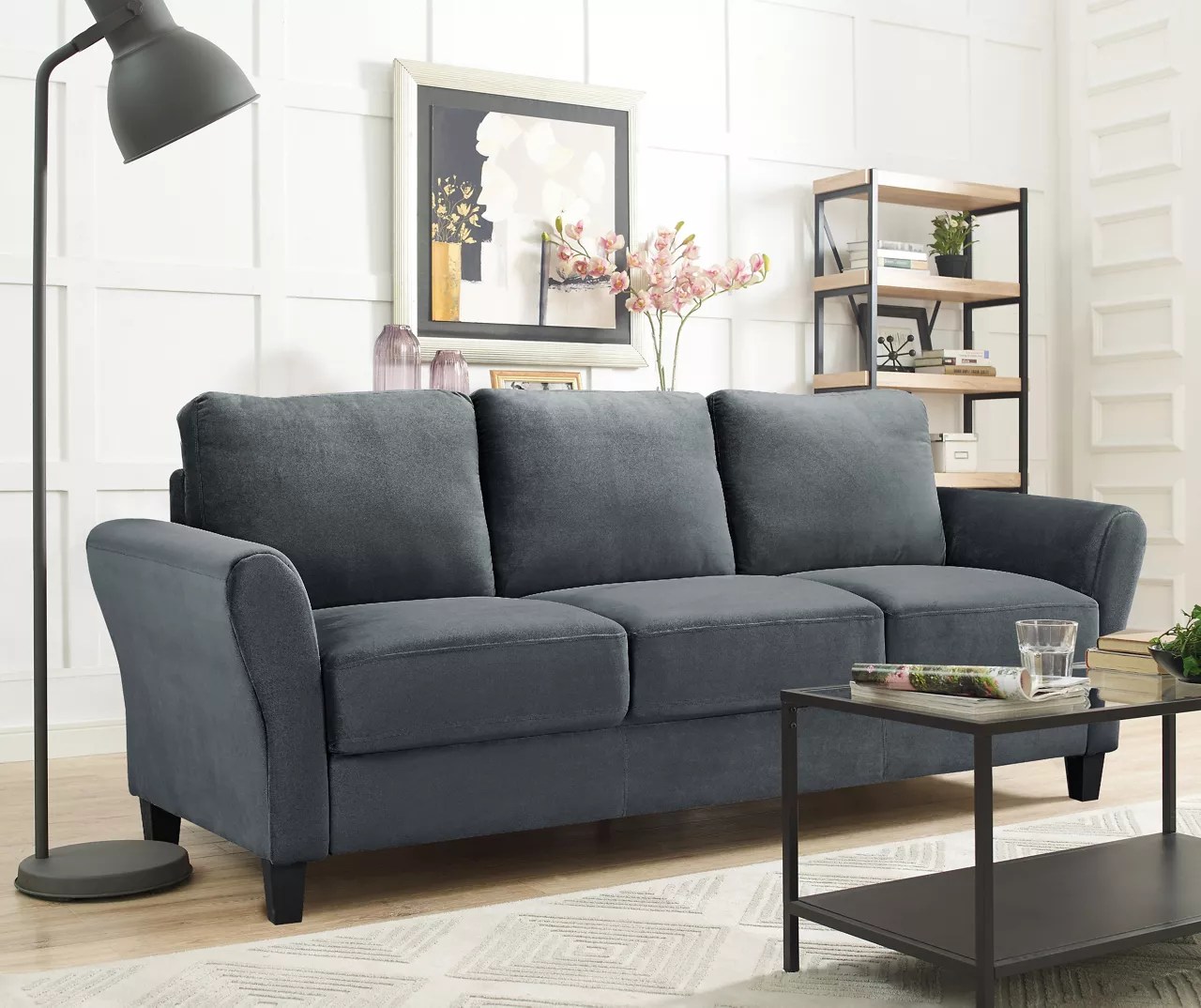 Waverley Dark Gray Sofa Big Lots