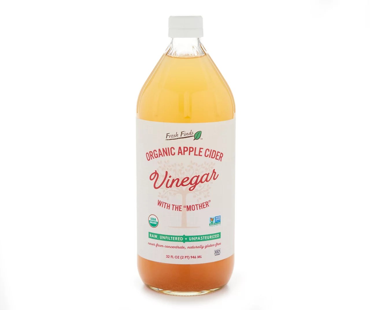 Fresh Finds Organic Raw Apple Cider Vinegar, 32 Oz. Big Lots