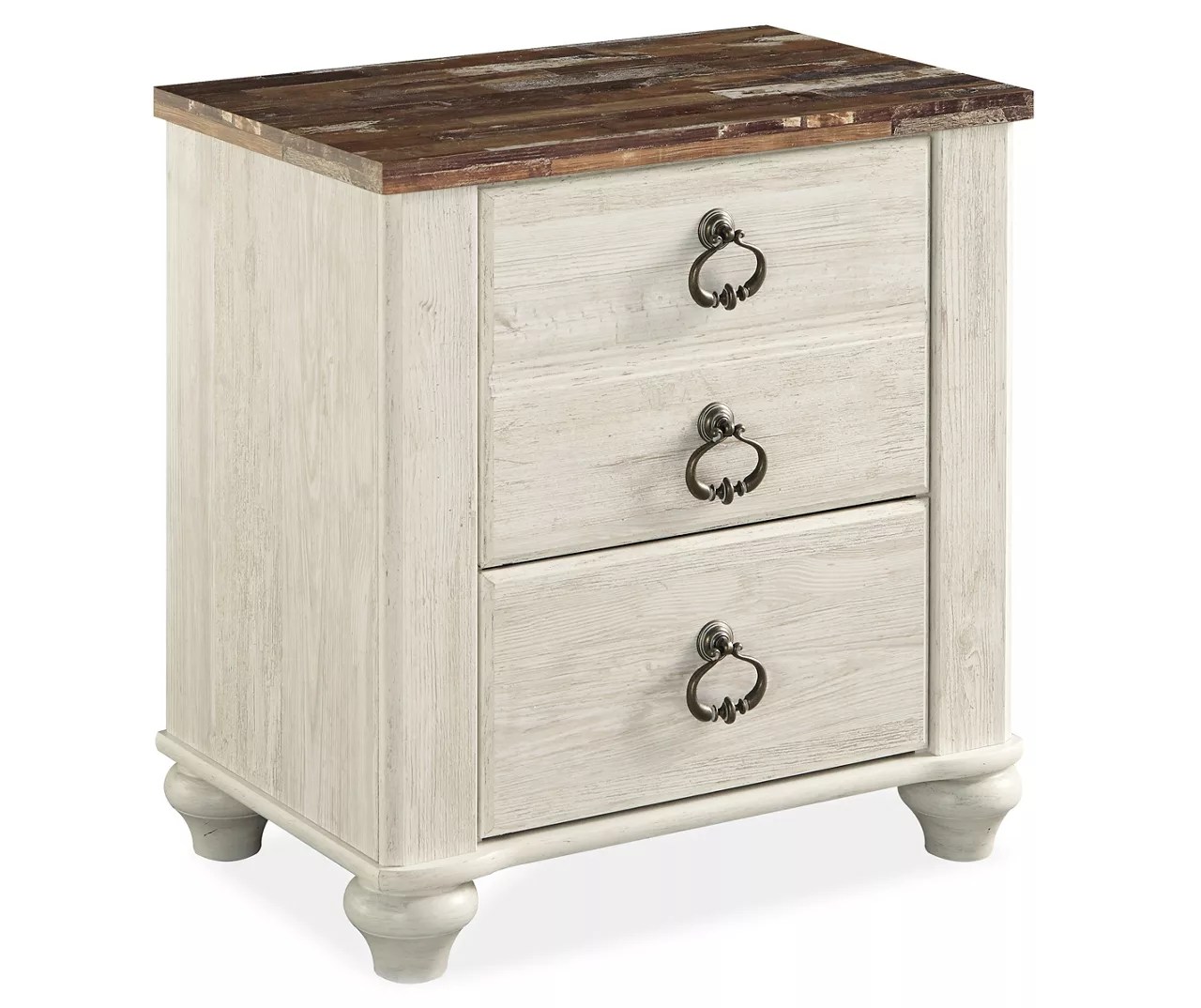 Willowton Whitewash Nightstand Big Lots