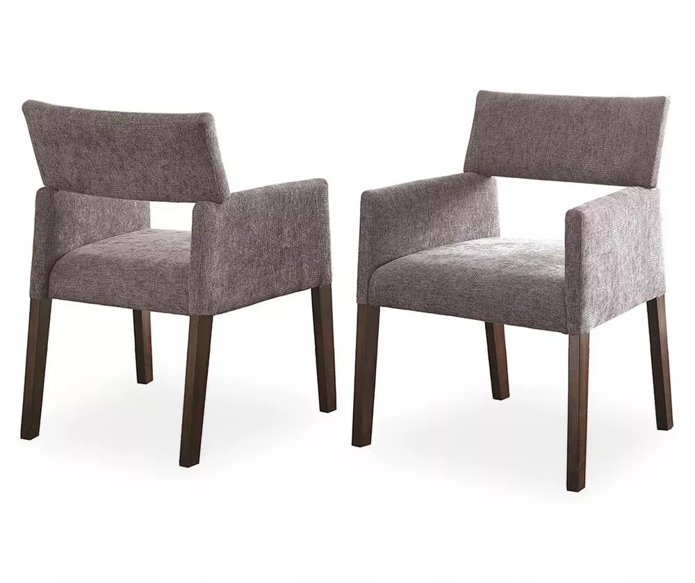 Amalie Gray Upholstered Dining Chairs, 2Pack Big Lots