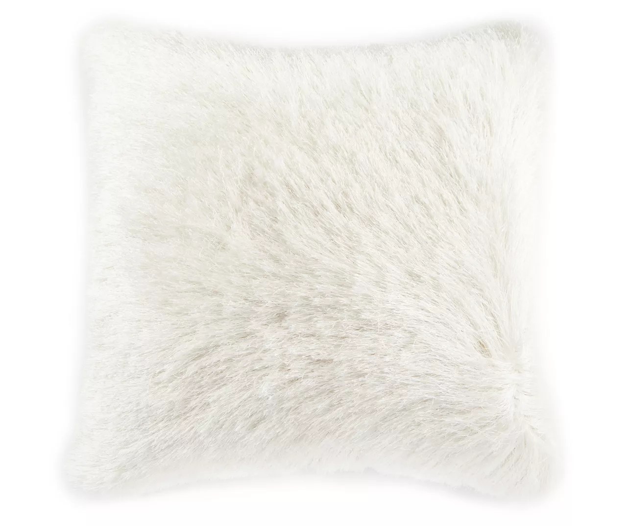 Ivory Faux Fur Throw Pillow Big Lots