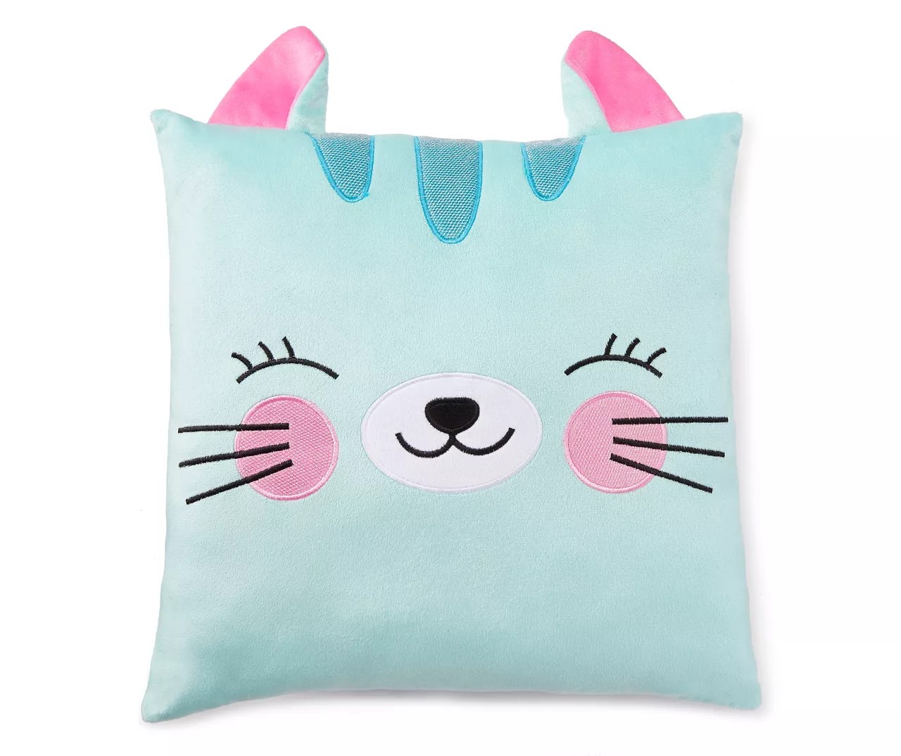Dream Street Blue Kitty Cat Figural Throw Pillow Big Lots