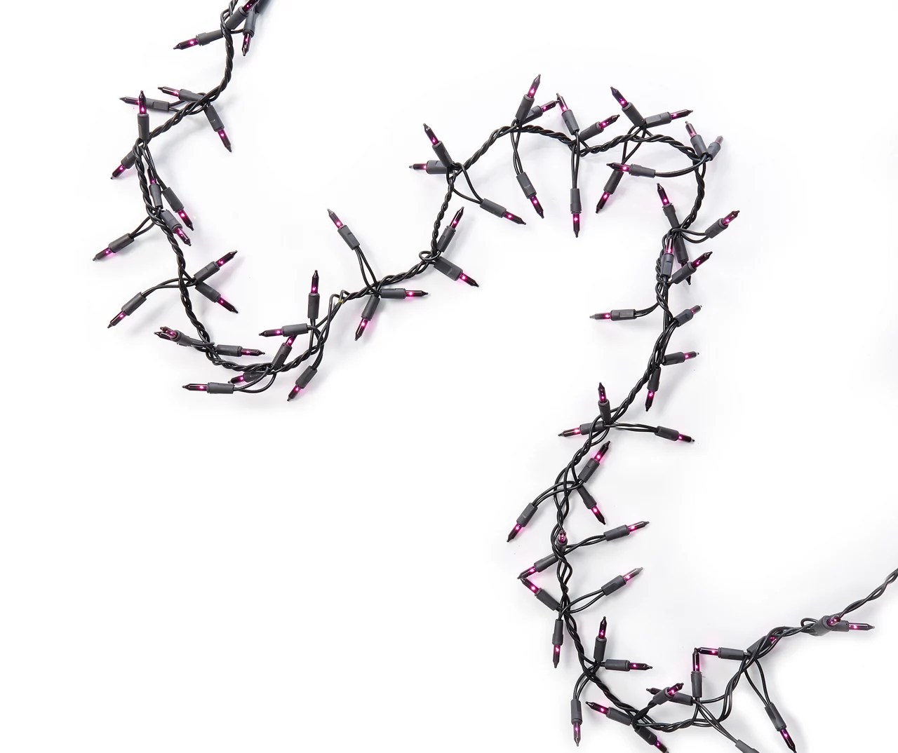 Purple Garland Mini Light Set with Black Wire, (6') Big Lots