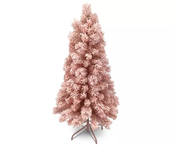 Winter Wonder Lane 4' Dancer Pink Flocked PreLit Artificial Christmas
