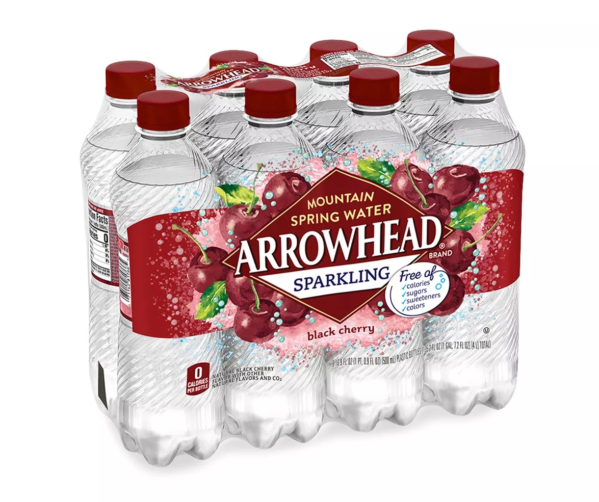 Arrowhead ARROWHEAD SPARKLING Black Cherry Mountain Spring Water 816.9