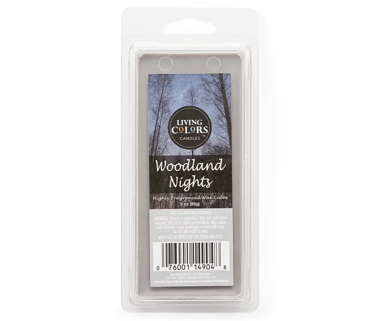 Living Colors Woodland Nights Fragranced Wax Cubes, 10Pack Big Lots