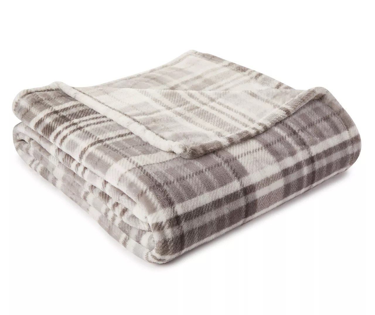 Living Colors Plaid Velvet Plush Blanket Big Lots