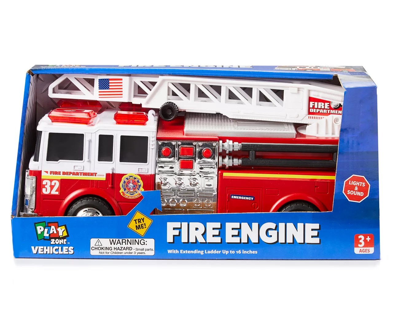 Play Zone Vehicles Light & Sound Fire Engine Big Lots