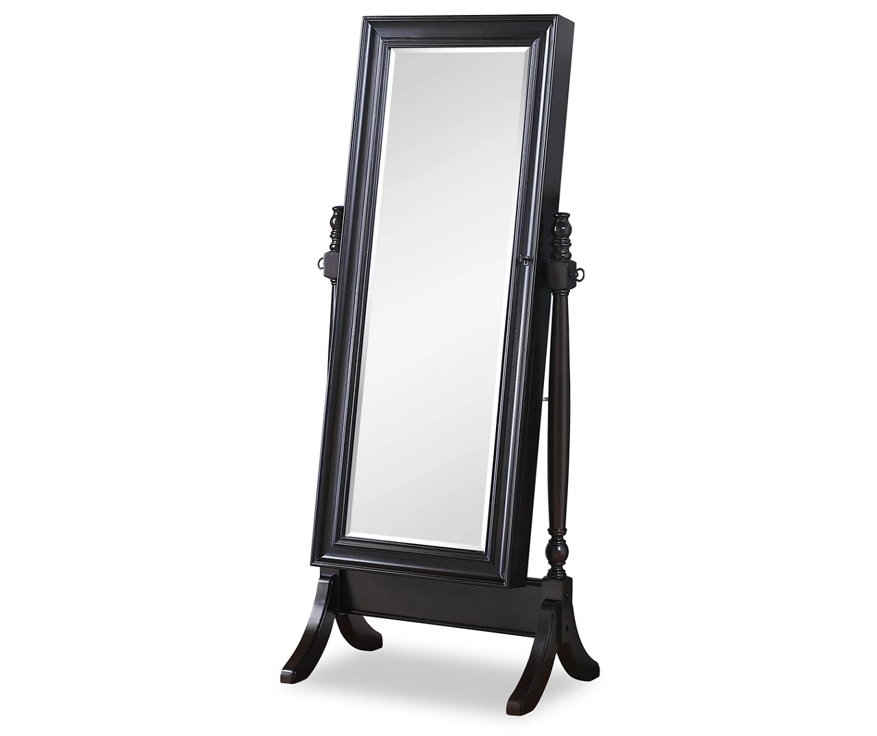 Espresso Cheval Jewelry Armoire & Mirror Big Lots
