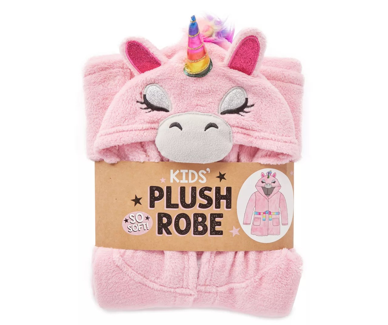 Kids' Pink Unicorn Plush Robe Big Lots