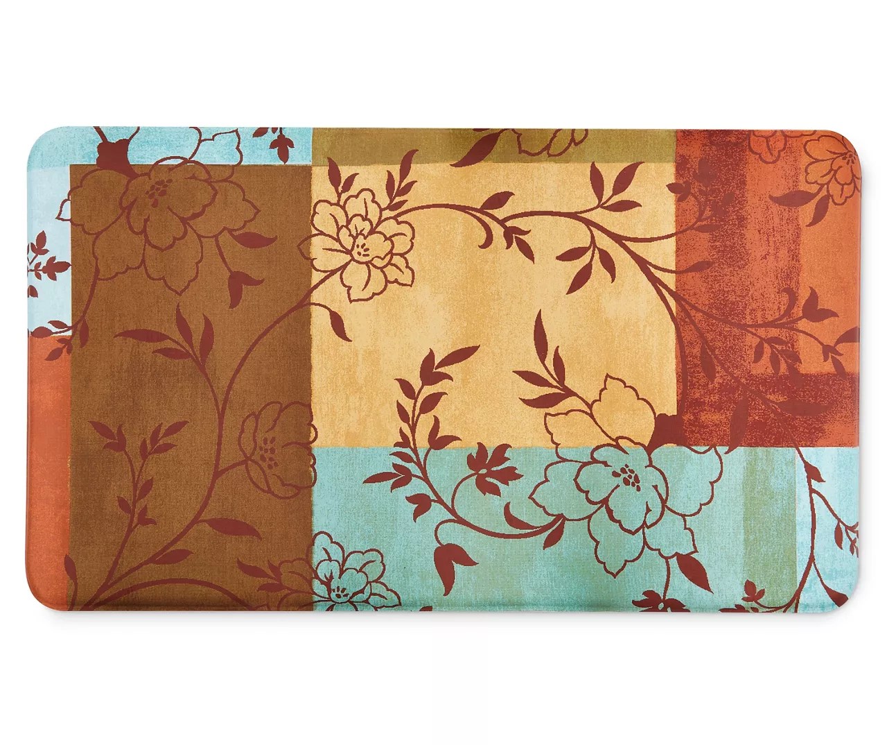 Floral Blocks Kitchen Floor Mat Big Lots