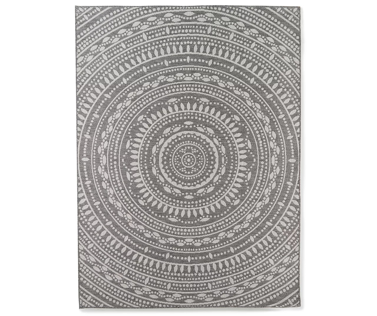 Broyhill Broyhill Gray Medallion Patio Rug Big Lots