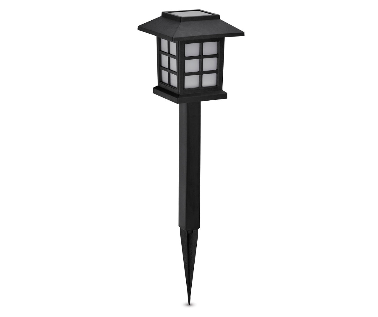 Real Living Black Lantern LED Solar 10Piece Pathway Light Set Big Lots