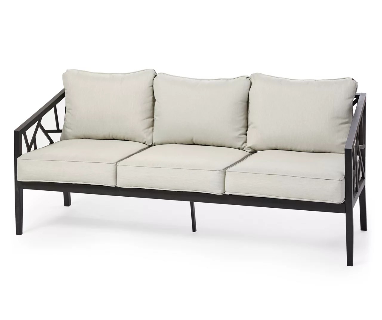 Real Living Verrado Black Cushioned Patio Sofa Big Lots