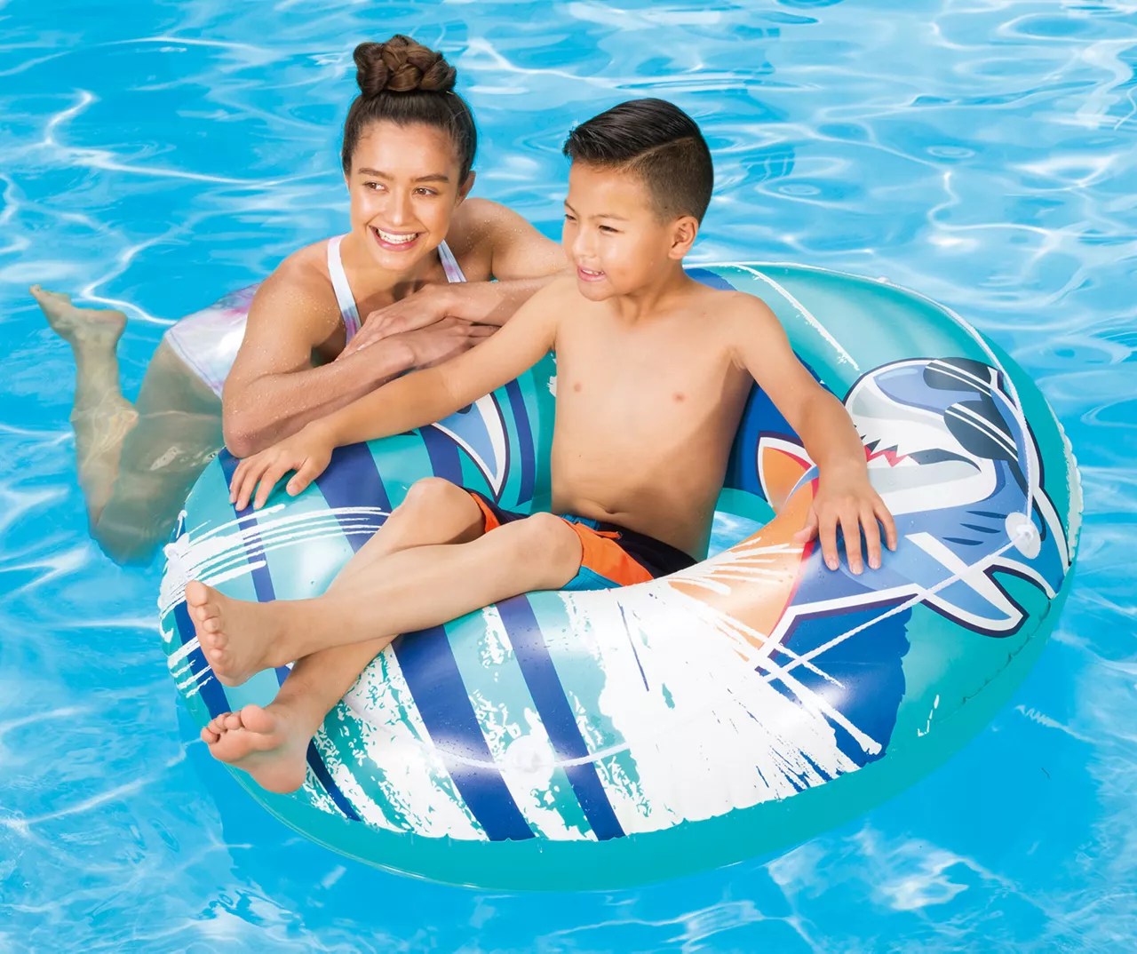 Summer Waves Shark Ring Inflatable Pool Float Big Lots