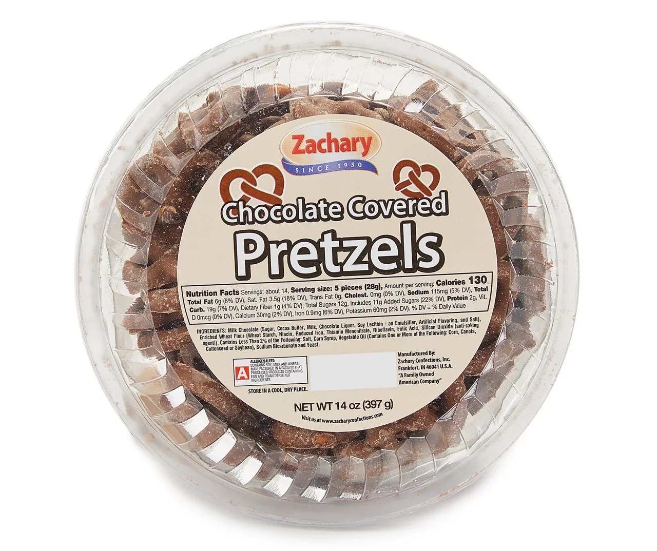 Zachary Chocolate Covered Pretzels, 14 Oz. Big Lots