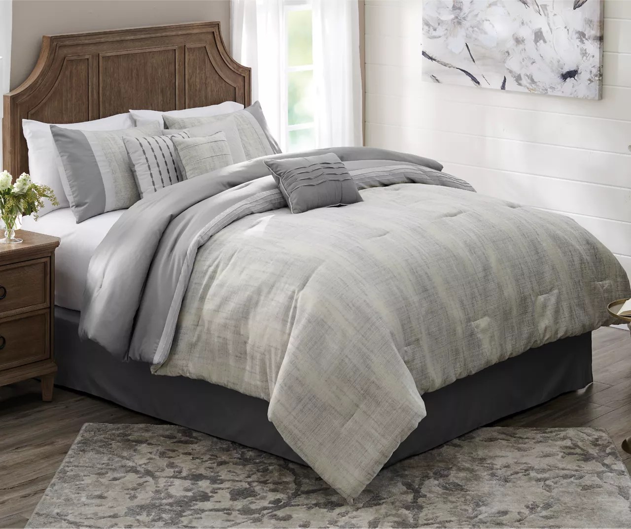 Broyhill Broyhill Hatfield Gray 8Piece Comforter Set Big Lots