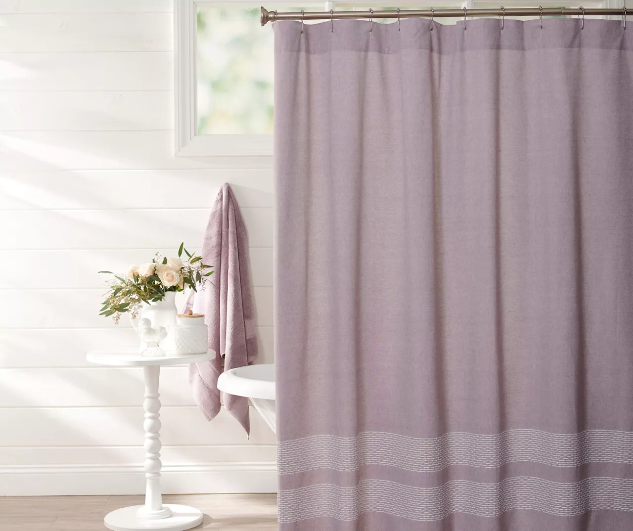 Broyhill Nirvana & White Trim Shower Curtain Big Lots
