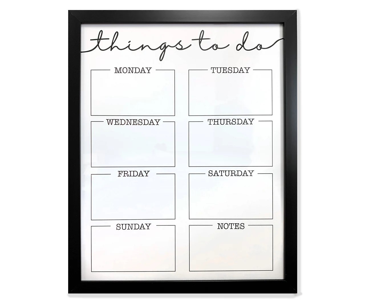 "Things to Do" Days of the Week Melamine Dry Erase Board Big Lots