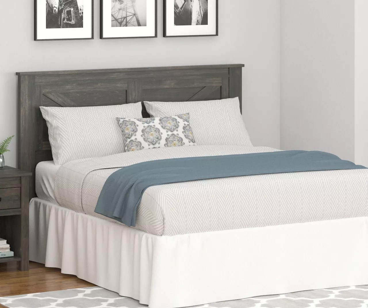 Ameriwood Century Lane Weathered Oak Queen Headboard Big Lots