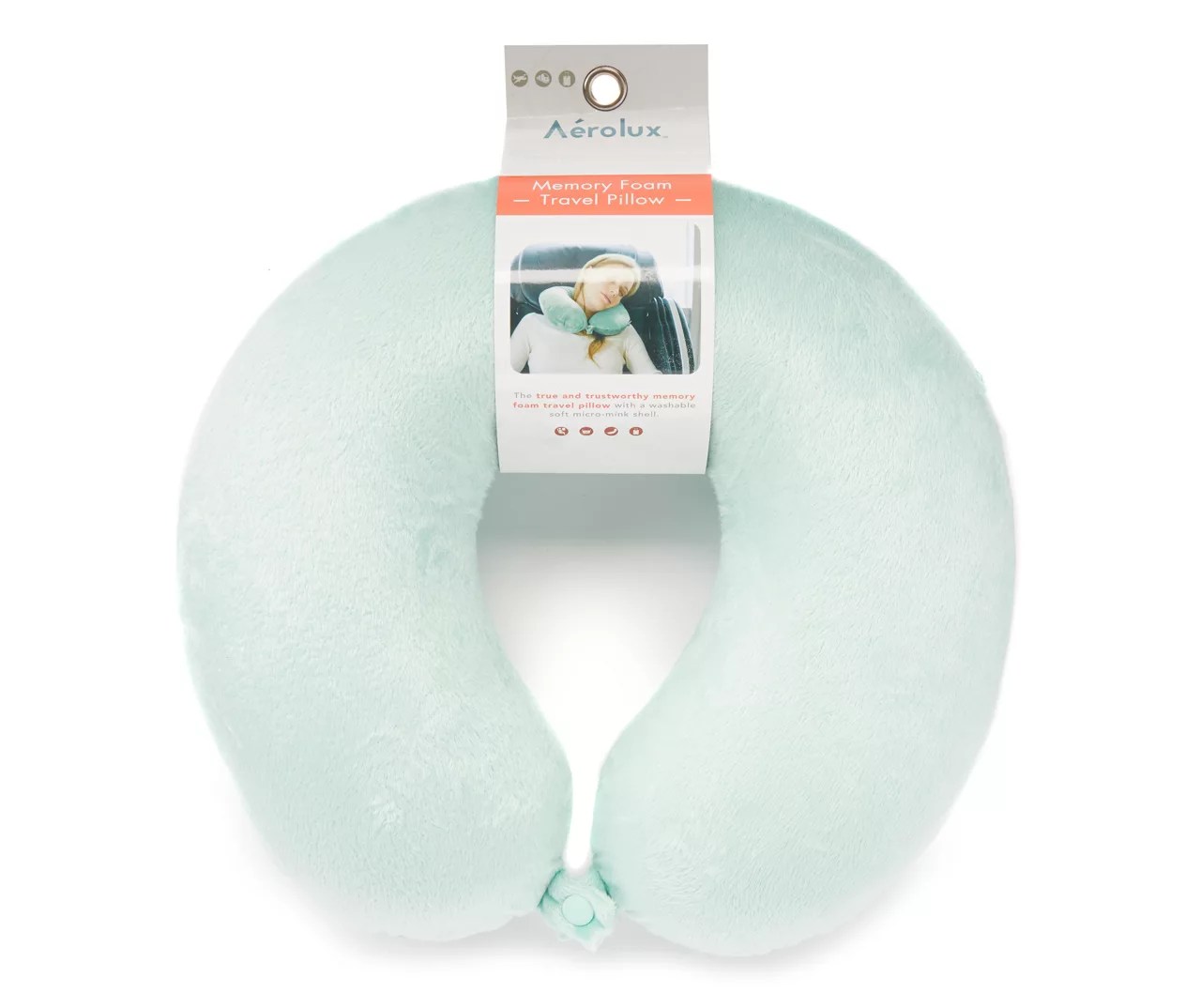 Mint Memory Foam Travel Neck Pillow Big Lots