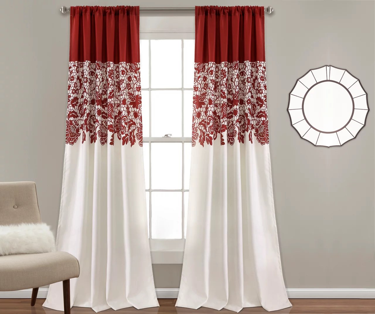 Estate Garden RoomDarkening Rod Pocket Curtain Panel Pair Big Lots