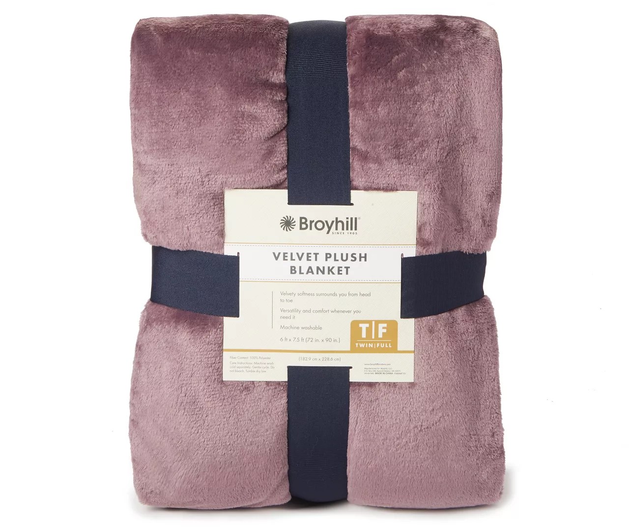 Broyhill Broyhill Purple Velvet Plush Blanket Big Lots