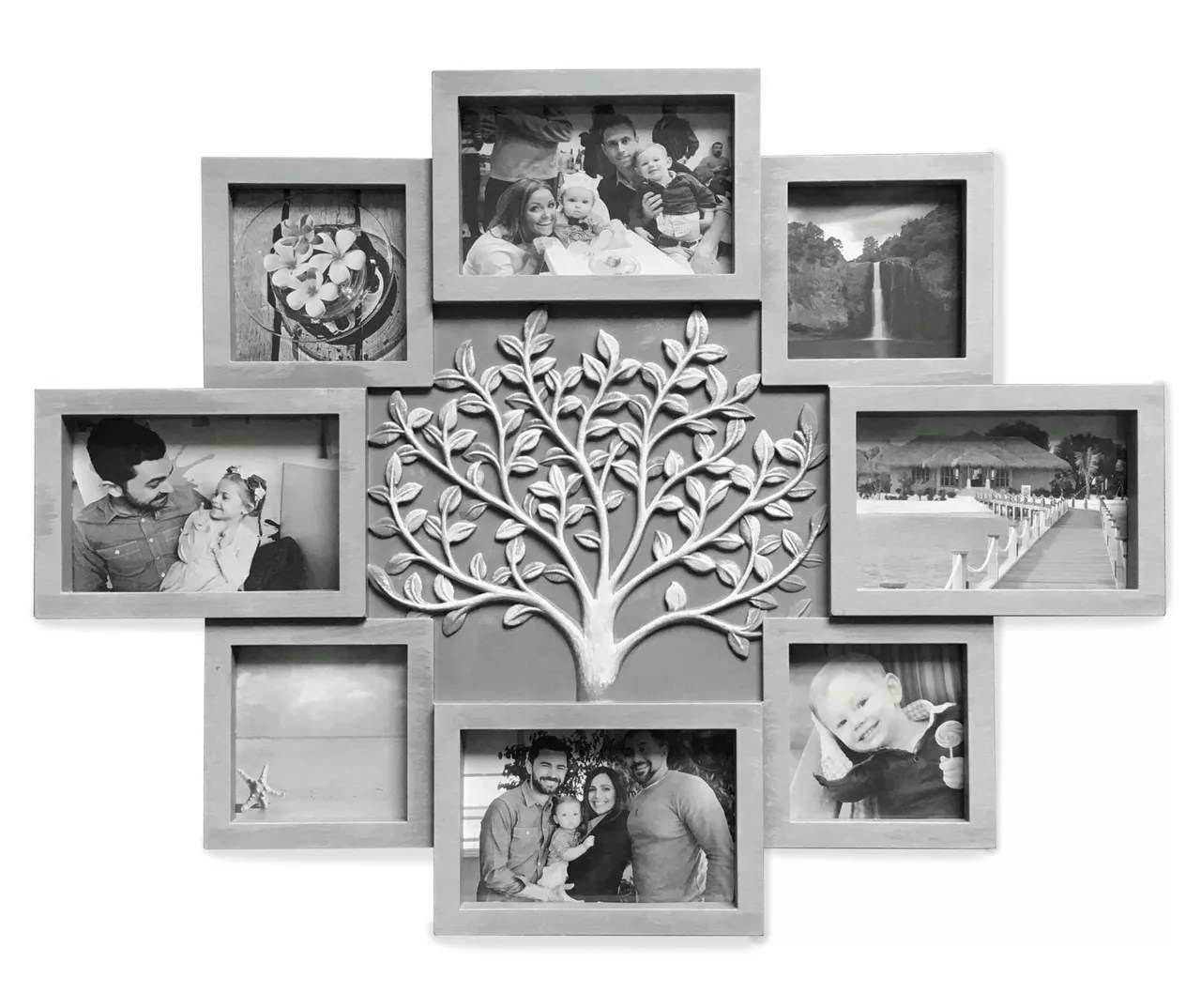 Family Tree Gray 8Opening Collage Picture Frame Big Lots