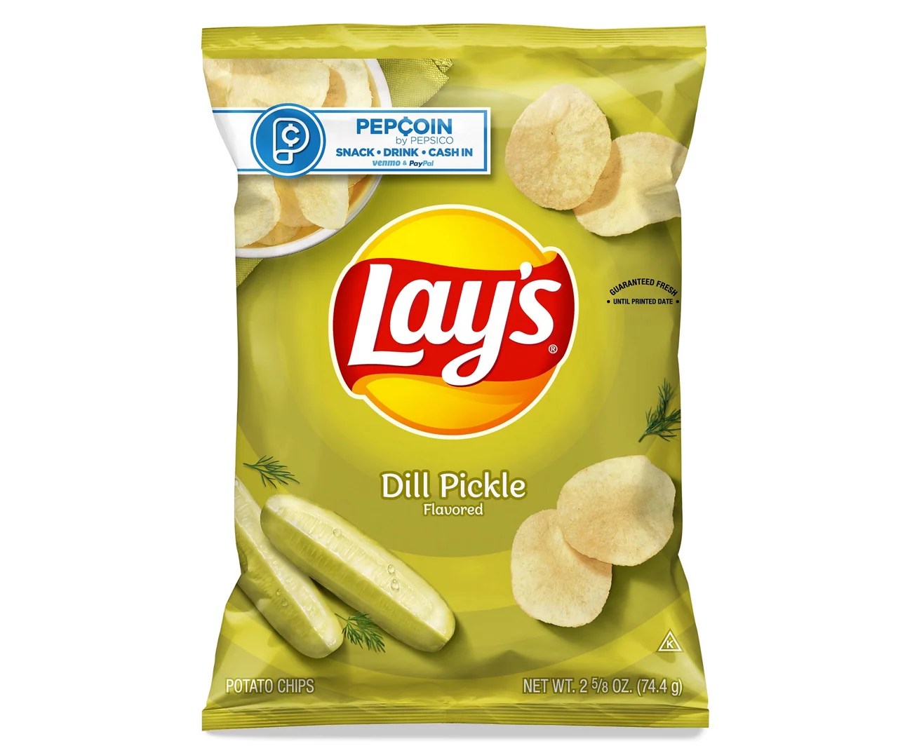 Lay's Lay's Potato Chips Dill Pickle Flavored 2 5/8 Oz Big Lots