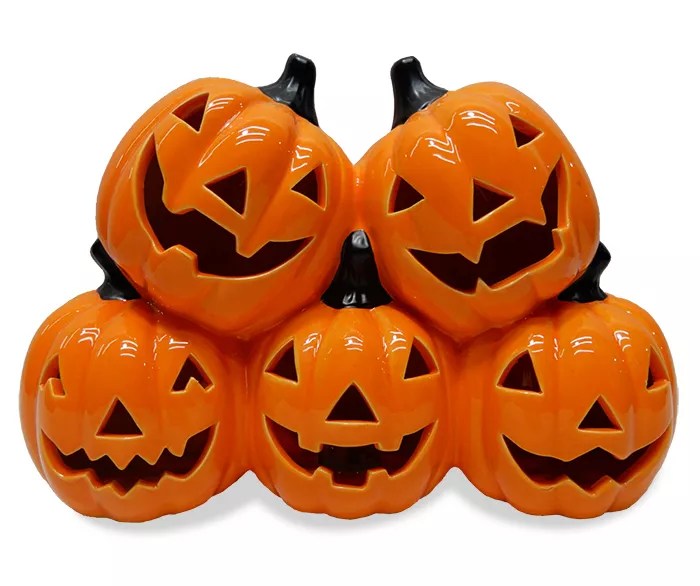 LED Ceramic Pumpkins Tabletop Decor Halloween Forum