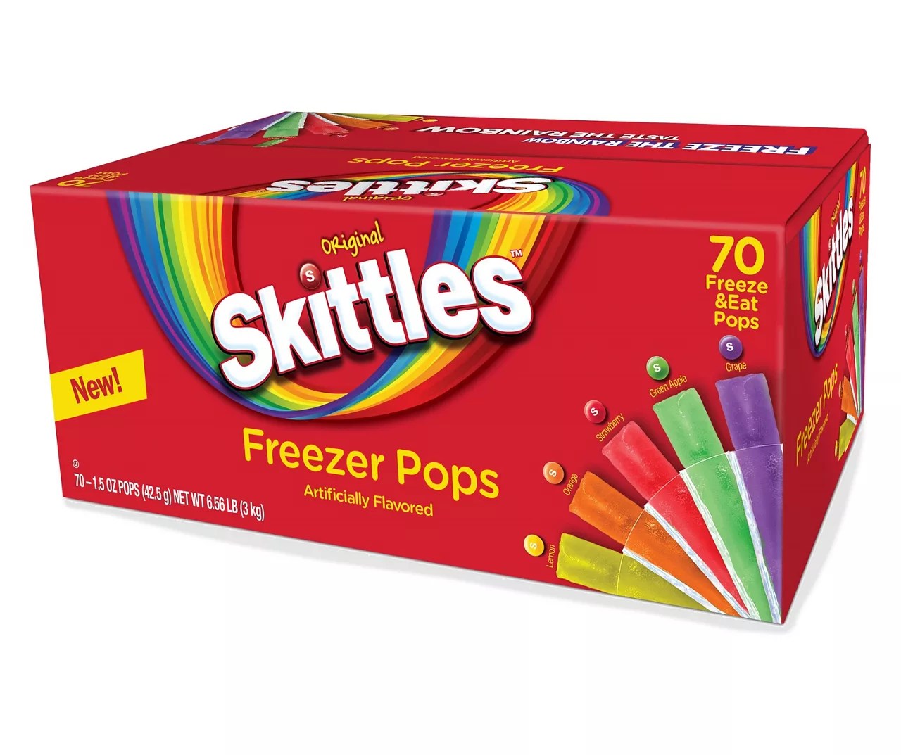 Skittles Freezer Pops, 70Pack Big Lots