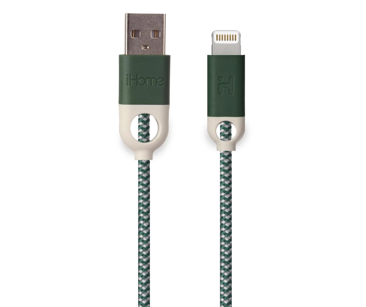 iHome Green Nylon Lightning Cable, (6') Big Lots