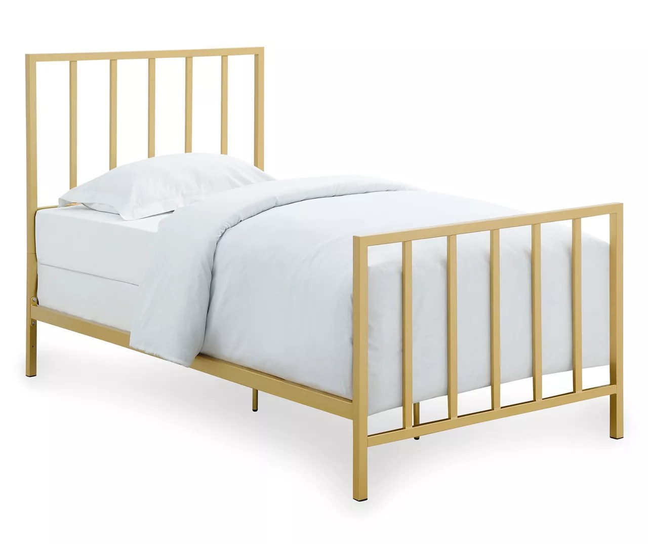 Metallic Gold Metal Twin Bed Big Lots