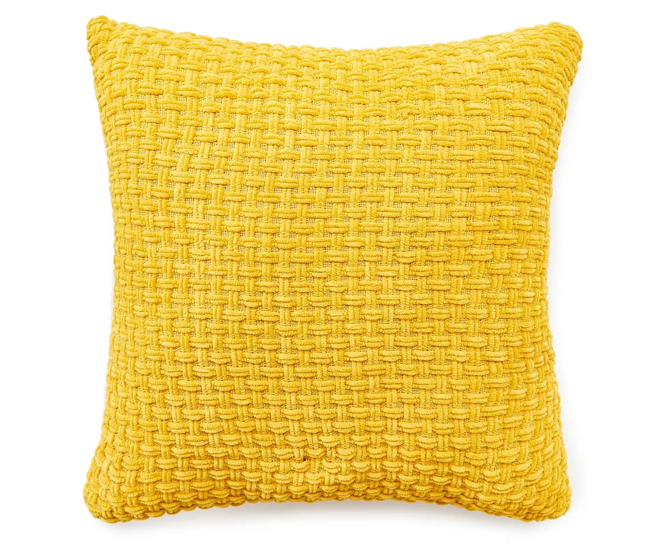 Yellow Chenille Knit Throw Pillow Big Lots