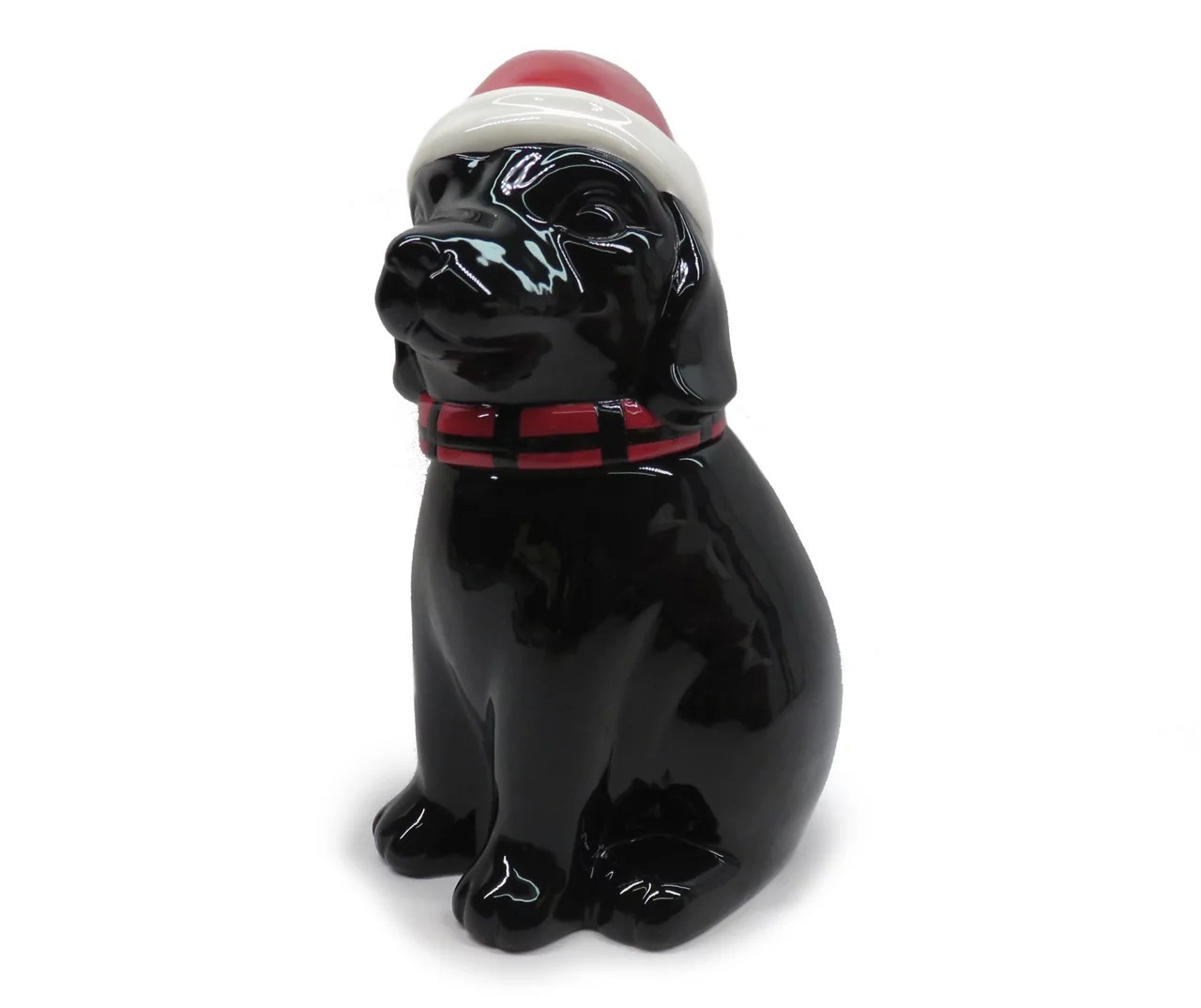 Winter Wonder Lane Tidings Santa Dog Cookie Jar Big Lots