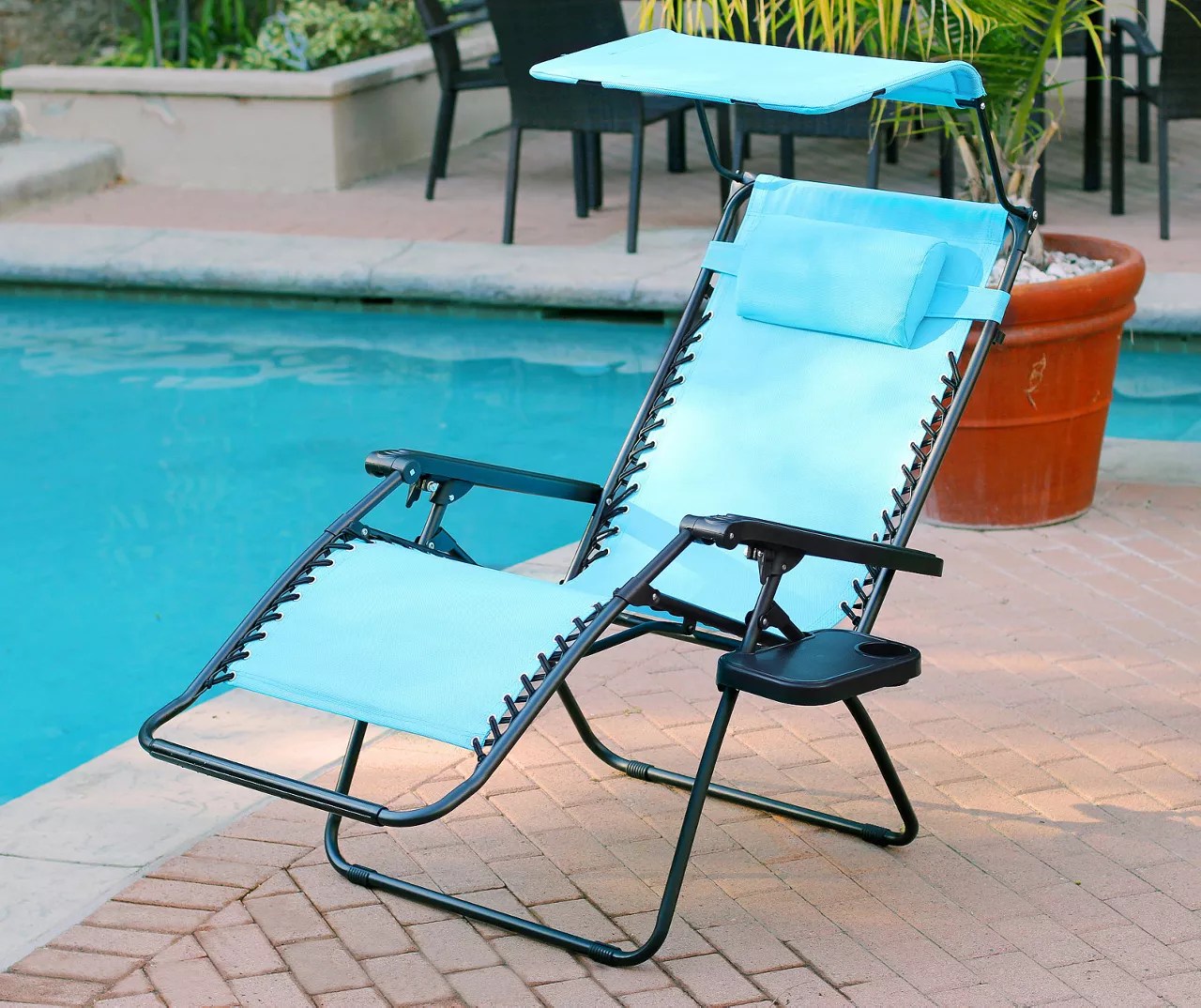 Gravity Folding Chair with Sunshade Big Lots