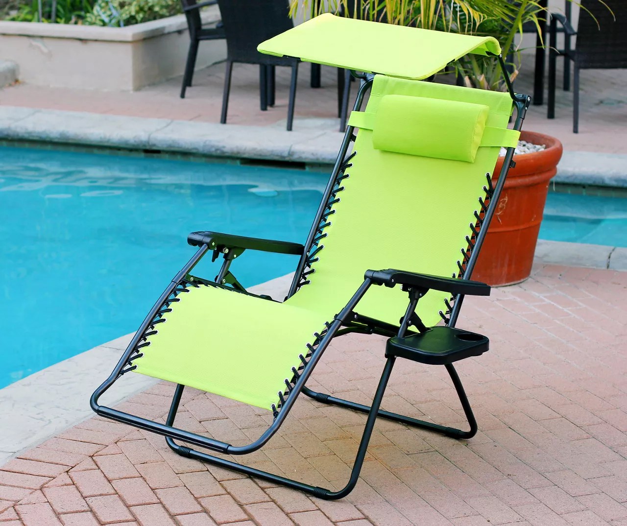 Gravity Folding Chair with Sunshade Big Lots