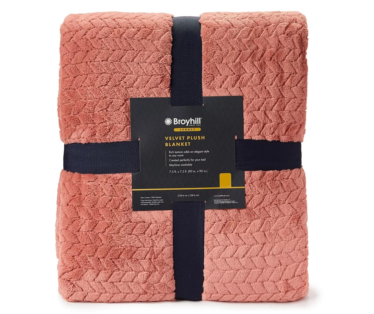 Broyhill Legacy Broyhill Legacy Mauve Velvet Blanket Big Lots
